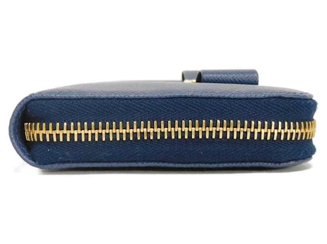 Prada Saffiano Long Wallet Blau - Ansicht 20