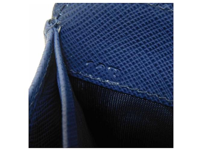 Prada Saffiano Long Wallet Blau - Ansicht 7