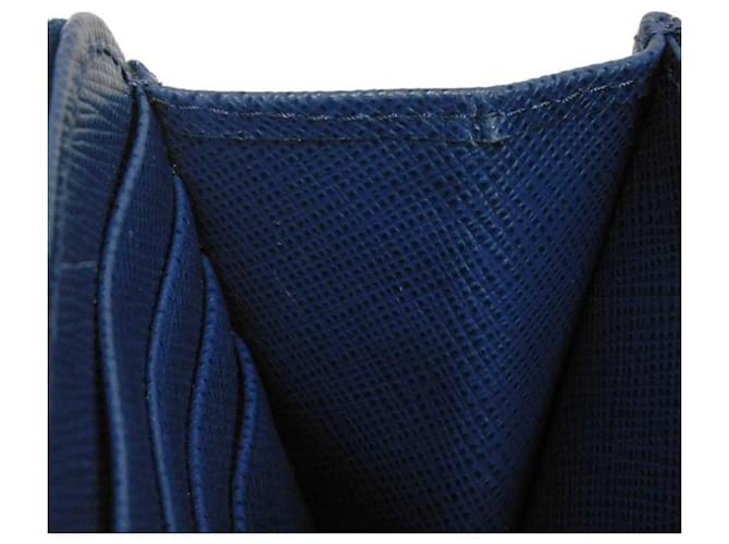 Prada Saffiano Long Wallet Blau - Ansicht 8
