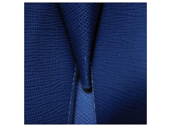 Prada Saffiano Long Wallet Blau - Ansicht 9