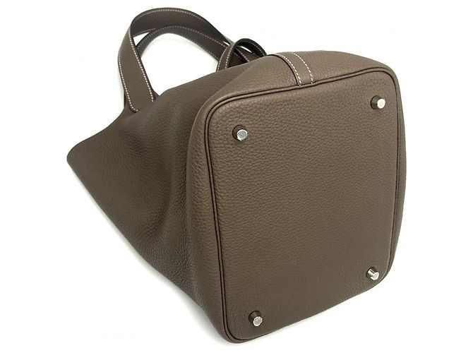 Hermès Bolsa Hermes Picotin Lock MM Taupe - Ansicht 3