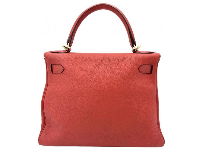 Hermès Borsa Hermes Kelly 28 Orange Red Rosso - vista 2