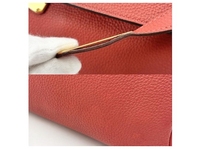 Hermès Borsa Hermes Kelly 28 Orange Red Rosso - vista 7