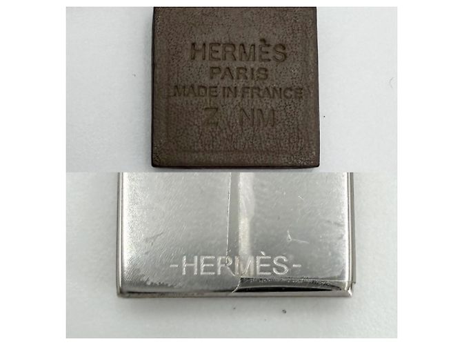 Hermès Collana Hermes O'Kelly PM da donna Marrone Argento - vista 4