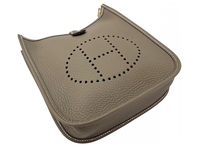 Hermès Borsa a tracolla Hermes Evelyne TPM Beige - vista 3
