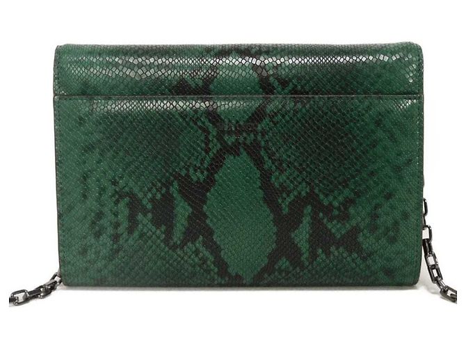 Clutch con catena Varenne Jimmy Choo Verde - vista 3
