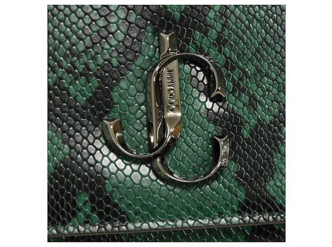 Clutch con catena Varenne Jimmy Choo Verde - vista 5