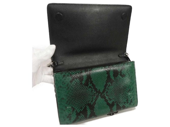 Clutch con catena Varenne Jimmy Choo Verde - vista 6