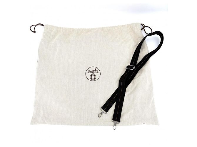Hermès Borsa a tracolla Hermes Men's Caravan Horizontal MM Nero - vista 11