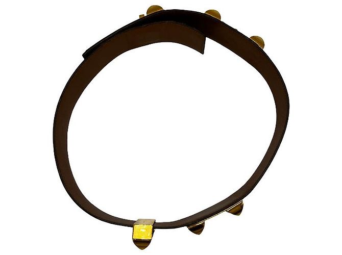 Hermès Hermes Collier de Chien Gürtel Leder Breit Schwarz - Ansicht 5