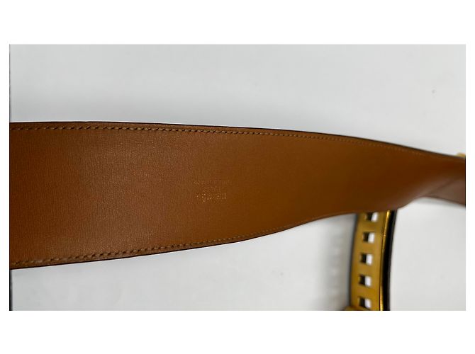 Hermès Hermes Collier de Chien Gürtel Leder Breit Schwarz - Ansicht 6