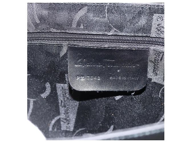 Salvatore Ferragamo Vala Canvas Nero - vista 7