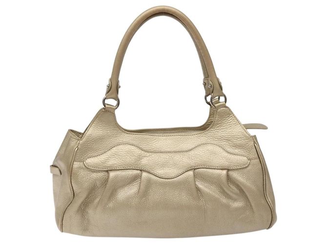 Borsa Tote Salvatore Ferragamo Gancini Zip in pelle Medium D'oro - vista 2