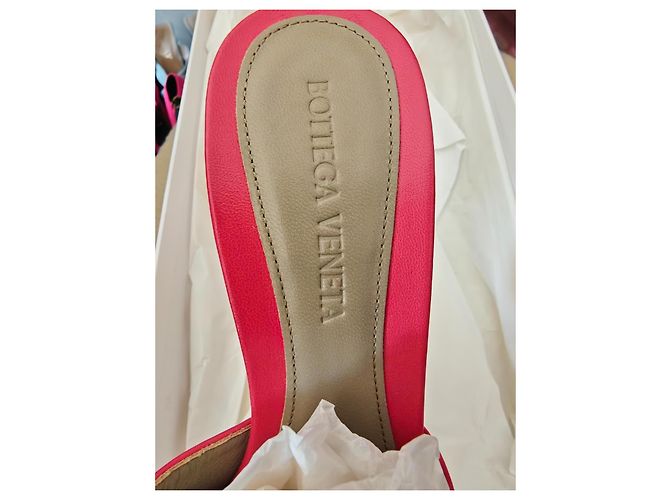 Bottega Veneta Sandali Stretch - Colore Lollipop Rosa - vista 9