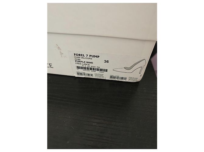 Free Lance Forel 7 Décolleté in camoscio bordeaux Bordò - vista 11