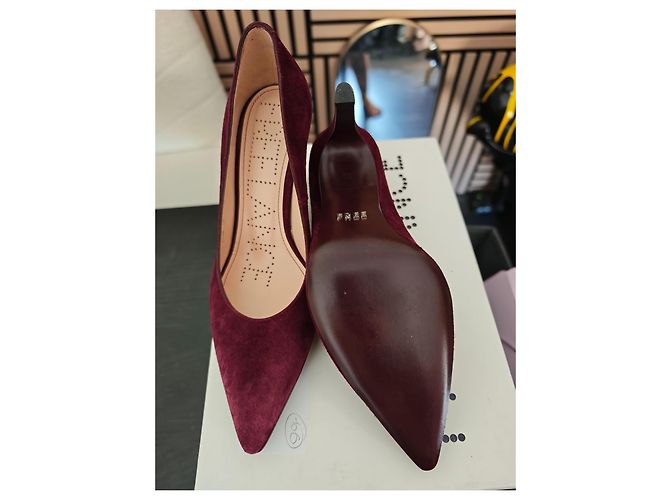 Free Lance Forel 7 Décolleté in camoscio bordeaux Bordò - vista 6