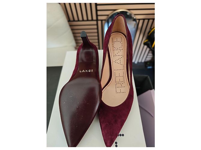 Free Lance Forel 7 Décolleté in camoscio bordeaux Bordò - vista 8