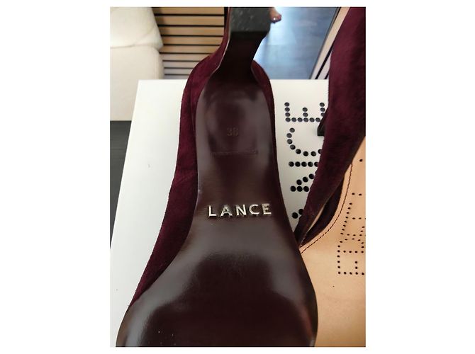 Free Lance Forel 7 Décolleté in camoscio bordeaux Bordò - vista 9