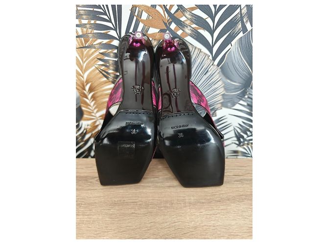 Versace Mules à imprimé Medusa - vue 4