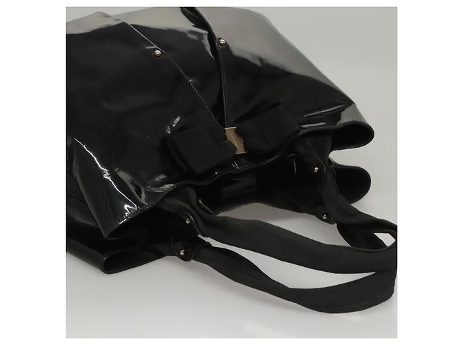 Salvatore Ferragamo Vala en piel charol Negro - vista 7