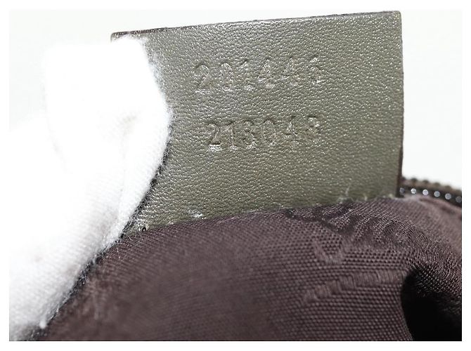 Borsa a tracolla Gucci Zip Top Messenger GG Imprimé Cachi - vista 7