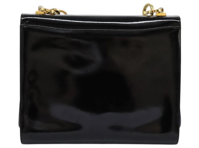 Salvatore Ferragamo Gancini Flap in vernice Nero - vista 2