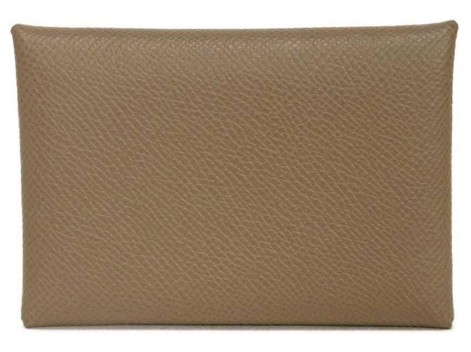 Hermès Monedero Calvi Duo Hermes Gris Gris pardo - vista 3