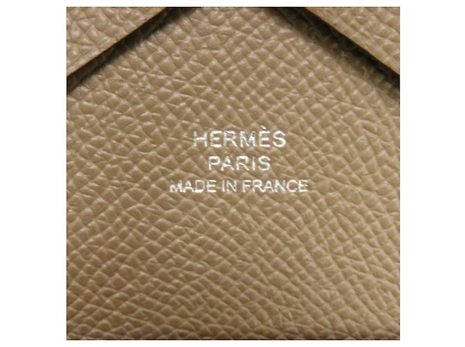 Hermès Monedero Calvi Duo Hermes Gris Gris pardo - vista 6