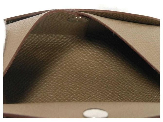 Hermès Monedero Calvi Duo Hermes Gris Gris pardo - vista 7