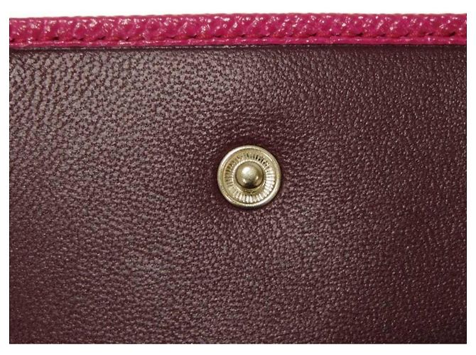 Bulgari Bvlgari Tri-Fold Wallet aus rosa Leder Pink - Ansicht 7