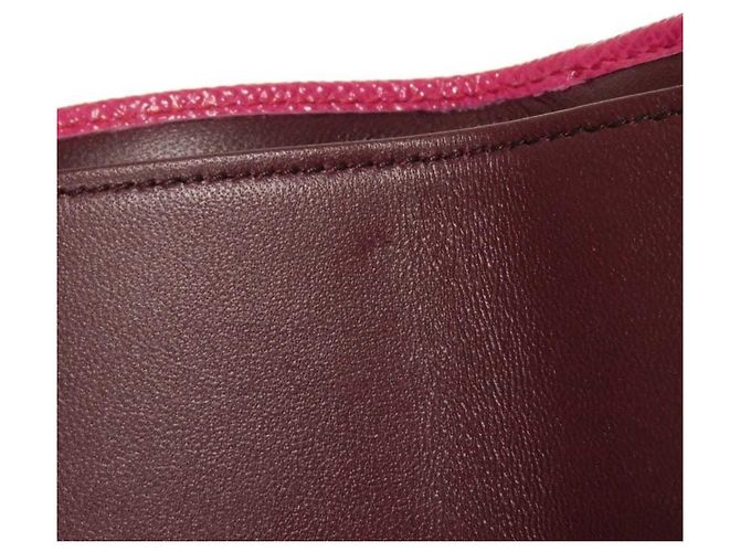 Bulgari Bvlgari Tri-Fold Wallet aus rosa Leder Pink - Ansicht 9