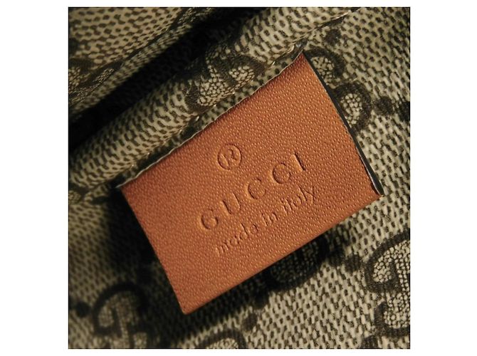 Clutch Gucci in lino beige - vista 6