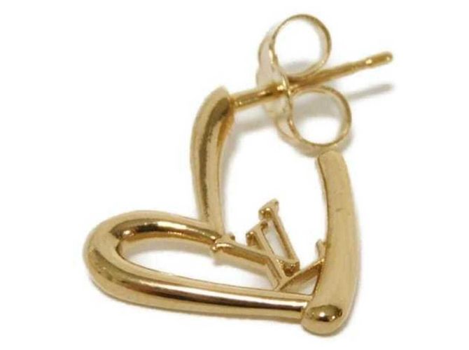 Orecchini Louis Vuitton Heart Falling in Love PM Gold Stud D'oro - vista 3