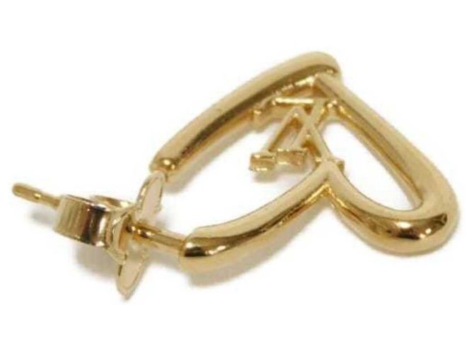 Orecchini Louis Vuitton Heart Falling in Love PM Gold Stud D'oro - vista 4