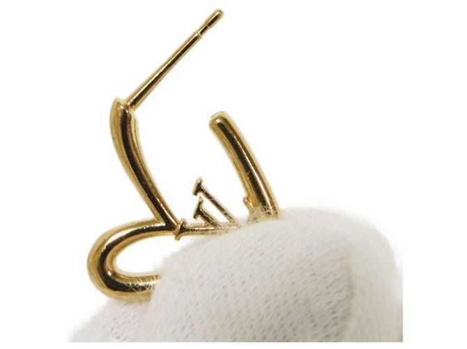 Orecchini Louis Vuitton Heart Falling in Love PM Gold Stud D'oro - vista 5