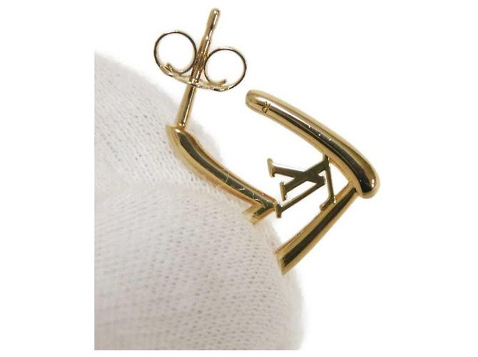 Orecchini Louis Vuitton Heart Falling in Love PM Gold Stud D'oro - vista 8