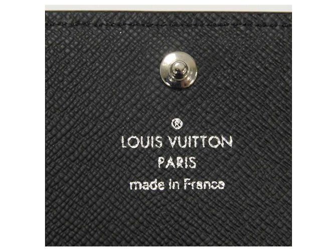 Tarjetero de cuero Taiga Louis Vuitton Negro - vista 7