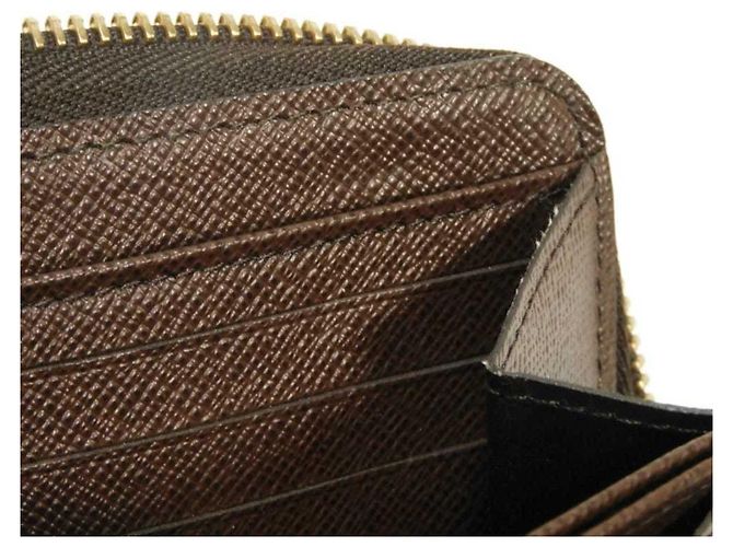 Louis Vuitton Zippy Wallet aus Damier Canvas Braun Damier ebene - Ansicht 10