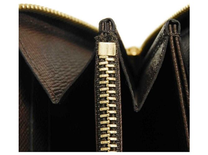 Louis Vuitton Zippy Wallet aus Damier Canvas Braun Damier ebene - Ansicht 14