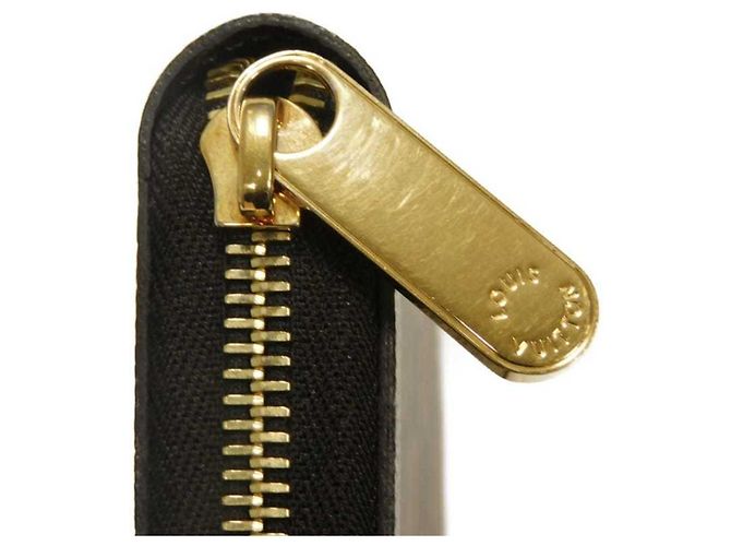 Louis Vuitton Zippy Wallet aus Damier Canvas Braun Damier ebene - Ansicht 17
