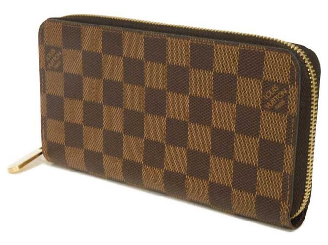 Louis Vuitton Zippy Wallet aus Damier Canvas Braun Damier ebene - Ansicht 2