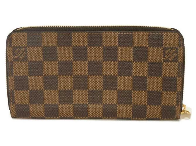 Louis Vuitton Zippy Wallet aus Damier Canvas Braun Damier ebene - Ansicht 3