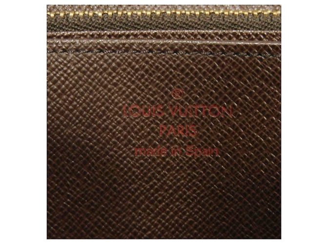 Louis Vuitton Zippy Wallet aus Damier Canvas Braun Damier ebene - Ansicht 6