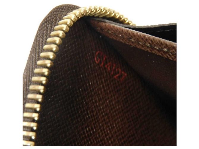 Louis Vuitton Zippy Wallet aus Damier Canvas Braun Damier ebene - Ansicht 7