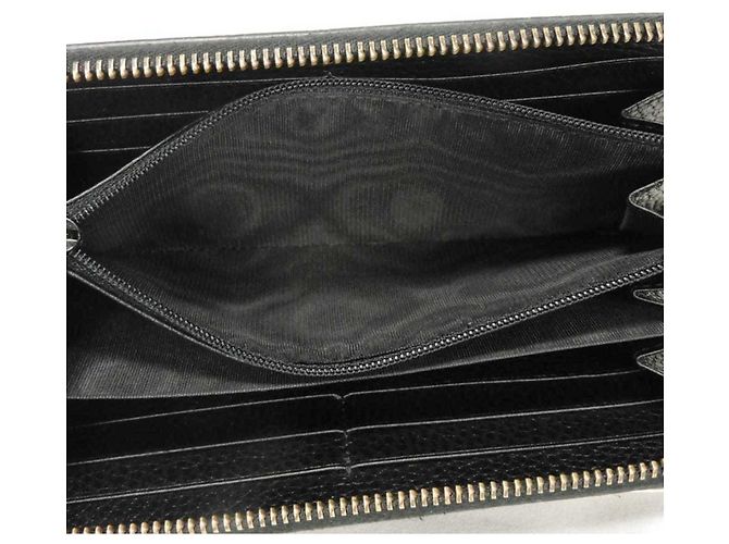 Portafoglio con zip Gucci GG Marmont Courier Nero - vista 13