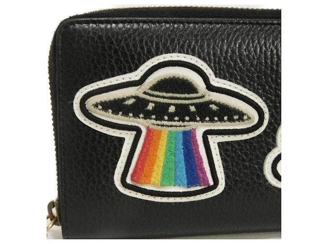 Portafoglio con zip Gucci GG Marmont Courier Nero - vista 17