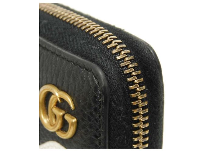 Portafoglio con zip Gucci GG Marmont Courier Nero - vista 20