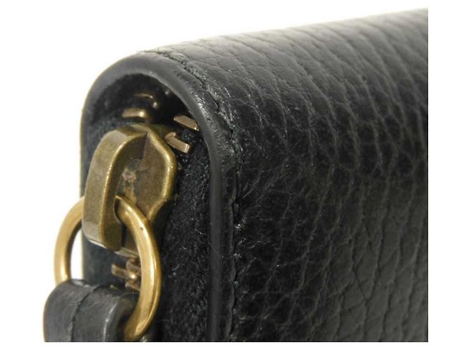 Portafoglio con zip Gucci GG Marmont Courier Nero - vista 23