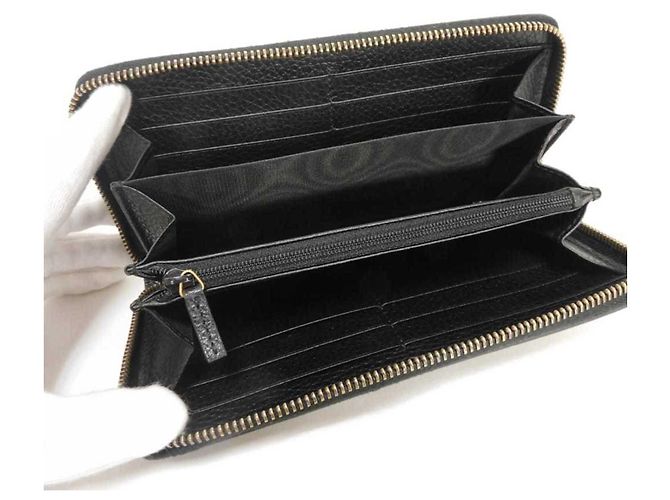 Portafoglio con zip Gucci GG Marmont Courier Nero - vista 5