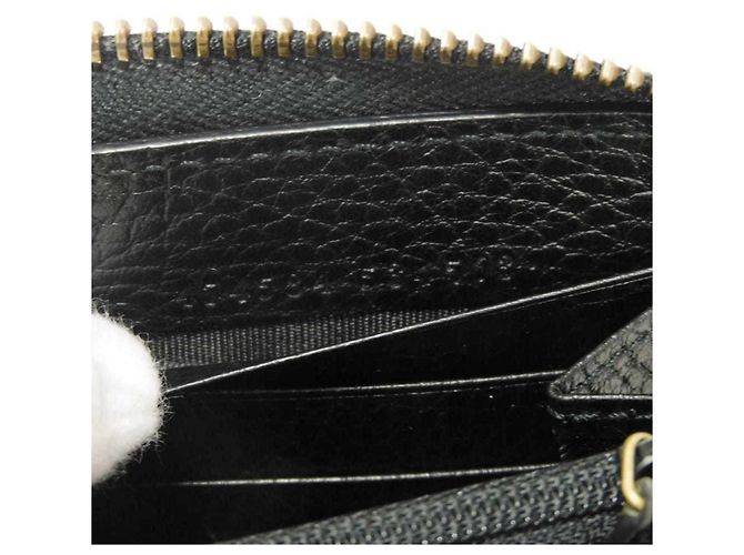Portafoglio con zip Gucci GG Marmont Courier Nero - vista 7